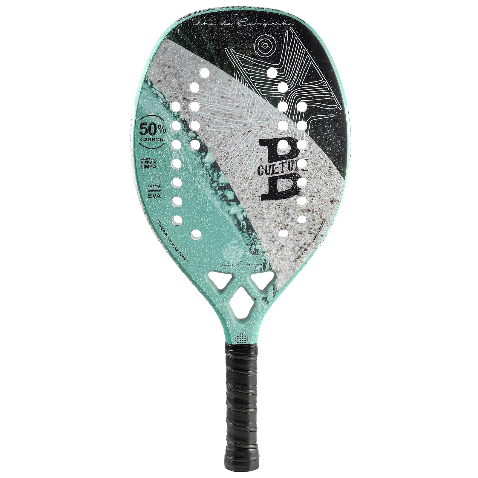 Ready to Ship AMA New Arrival Hot Selling Full Carbon Beach Tennis Racket for beginners