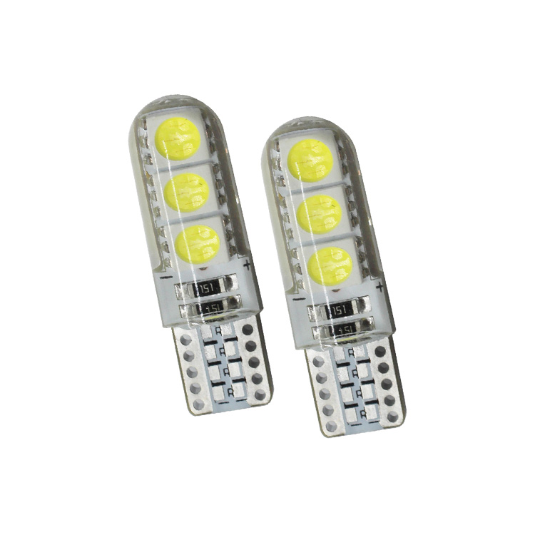 Суперъяркие светодиодные силиконовые фонари T10 W5W 921 6SMD 3030, автомобильные фонари заднего хода Canbus, фонарь заднего хода, лампа заднего хода