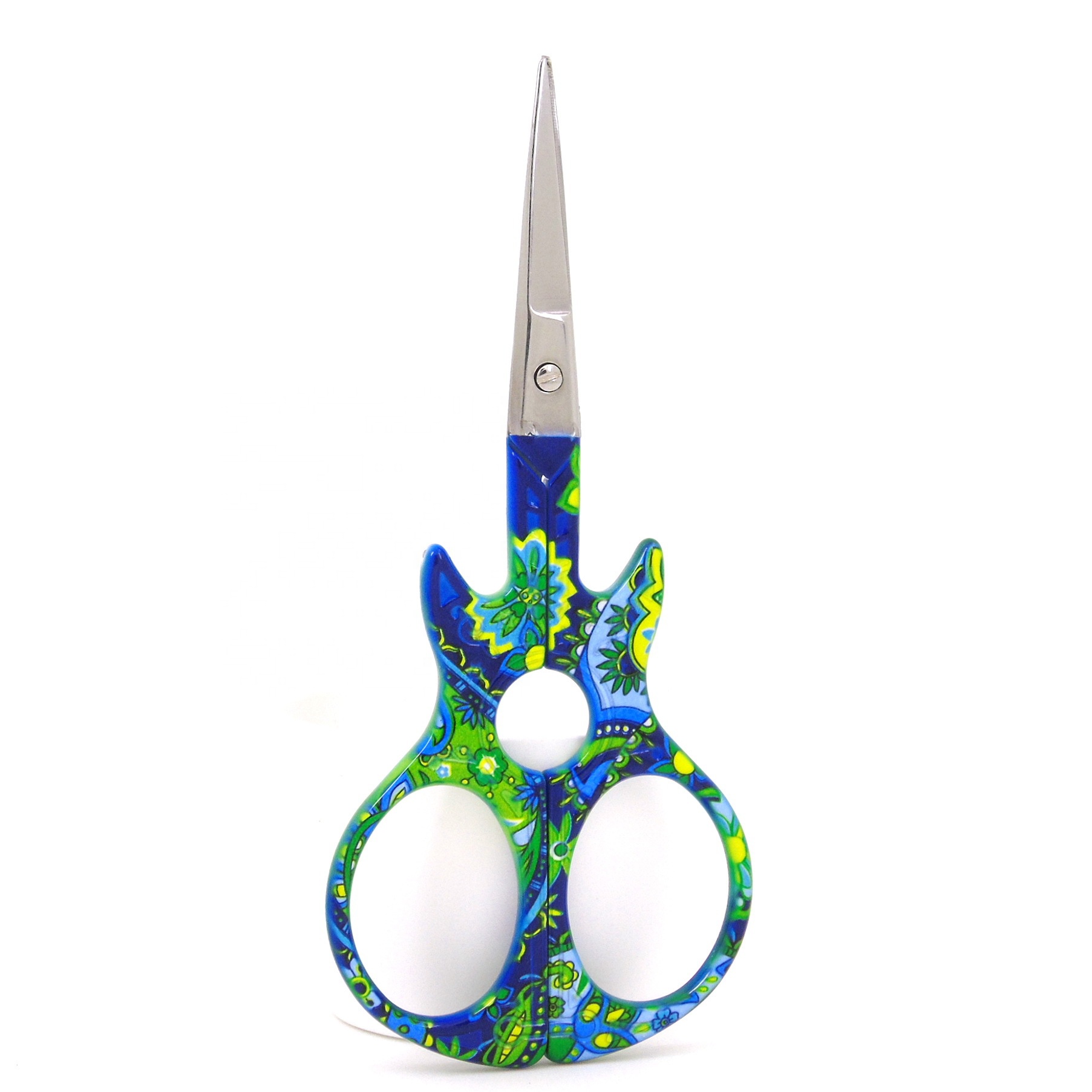 Hot Sale Classical 4 Colors eyebrow Manicure Scissor Rainbow Nail Stainless Steel Nail Scissors
