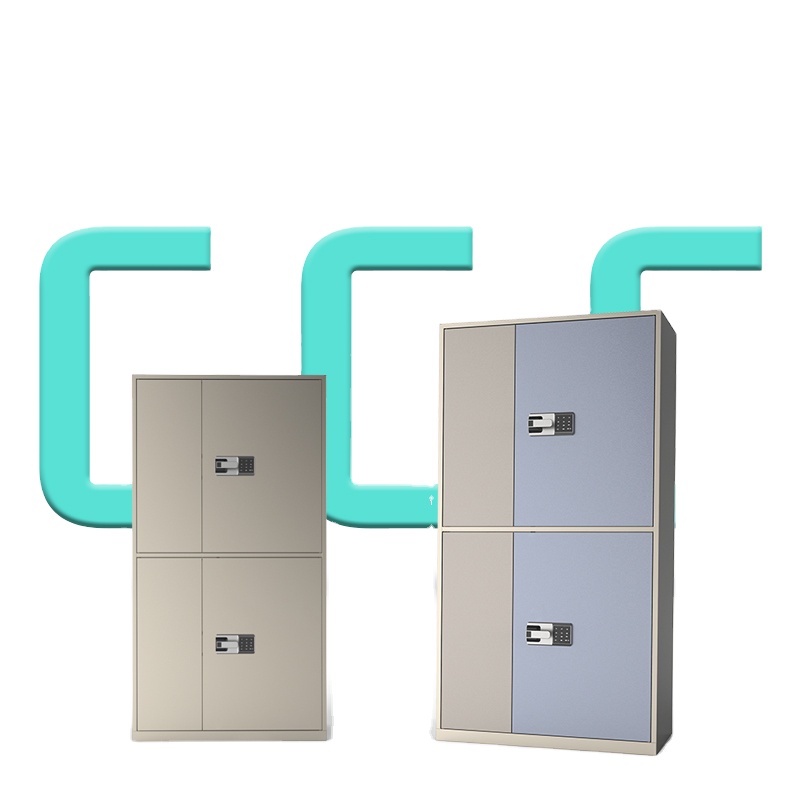Intelligent metal steel vertic smart lockers fingerprint digital filing cabinet with code for changing room home office file