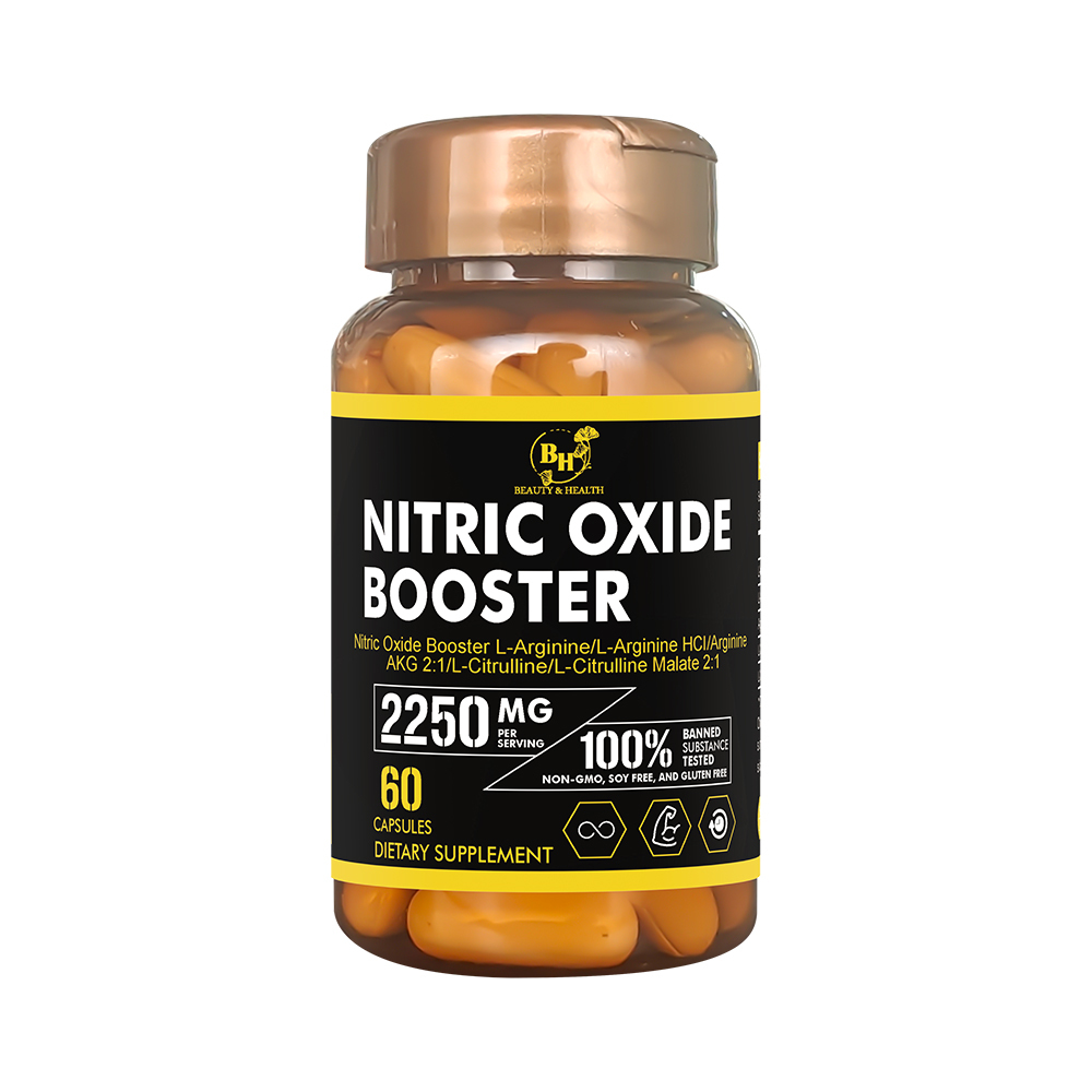 Low Price Natric Oxide Booster Capsule Wholesale OEM/ODM Arginine Citrulline Pre Workout Muscle Building Growth Supplement Bulk