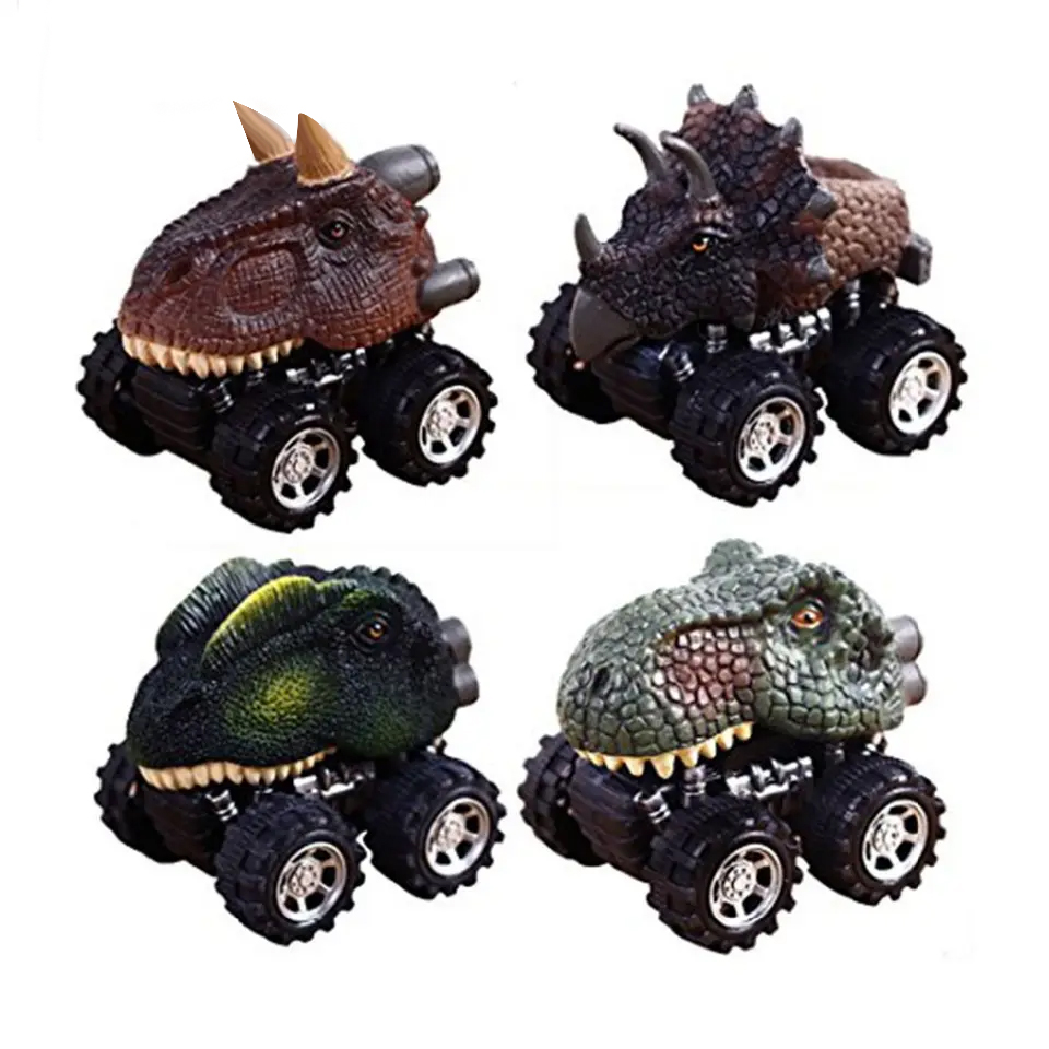 Kids Animal Friction Vehicle Toy Pull Back Dinosaur Car