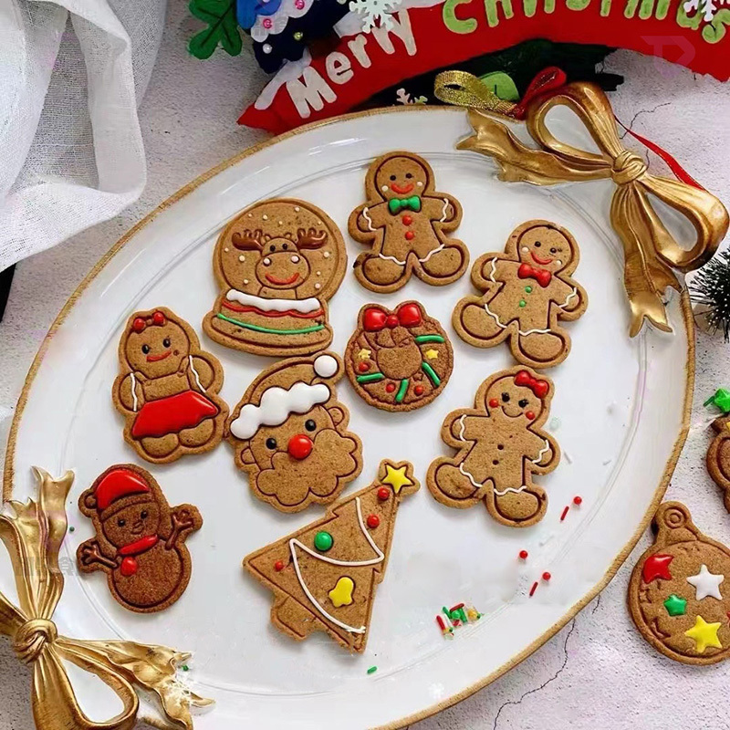 Christmas Decorations Gingerbread House Biscuits Christmas Small House Frostbite Biscuits Gingerbread Man Christmas Crackers