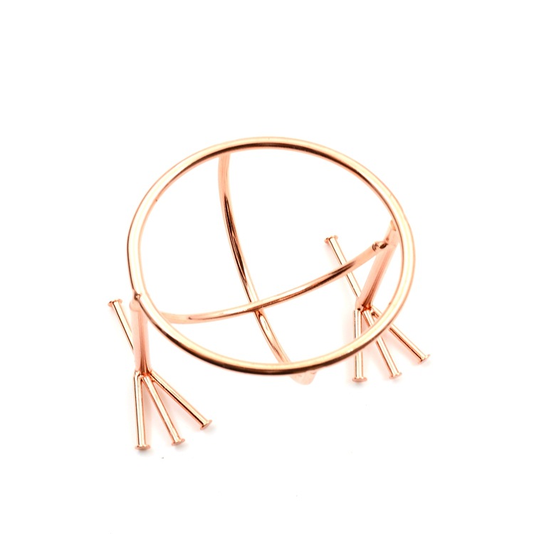 High Quality Stainless Steel Blender Beauty Holder Rose Gold Makeup Sponge Holder for Drying Makeup Sponge