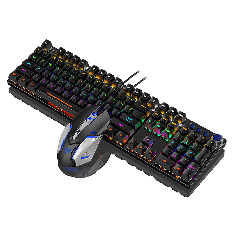 Игровая механическая клавиатура и мышь по Заводской Цене с rgb подсветкой usb 2,0