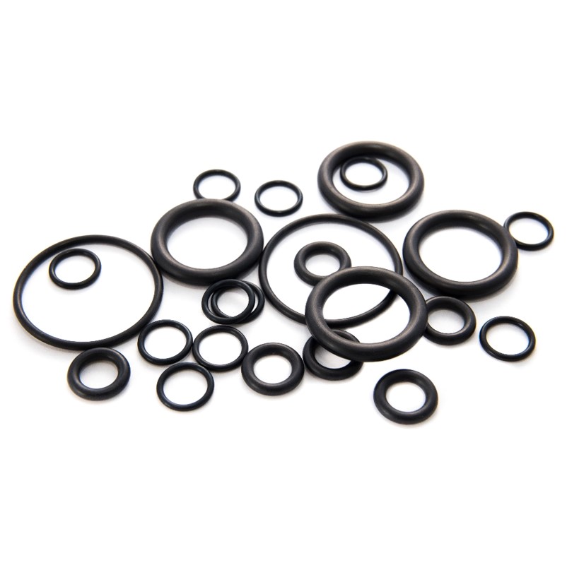Industrial Black Silicone Rubber O Ring Small Encapsulated Waterproofing Seal Prevents Leaks Torus Groove Pressure OEM