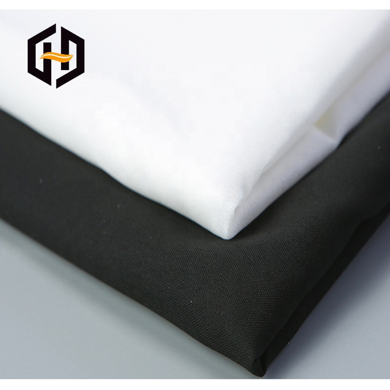 OEM soft wholesale polyester cotton tricot interlining knitted fabric for garment suit