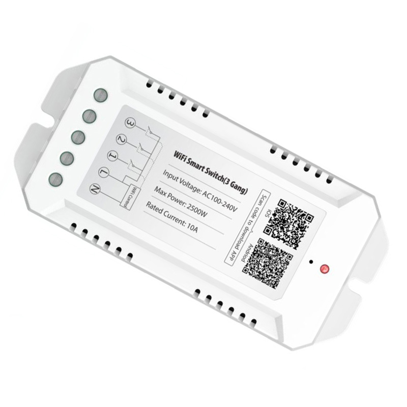 Горячая продажа 3 Way 220 В приложение пульт дистанционного управления smart wifi power switch