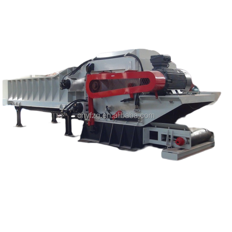 Large Drum Wood Chipper Chip Cutter Machine