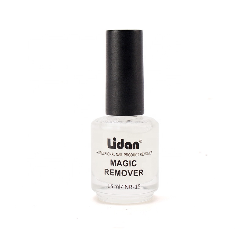 Lidan 15ml Burst Glue Soak Off Remover Polish Magic Napkin Cleaner Nail Polish Gel Fast Manicure Semi Permanent Remover Varnish