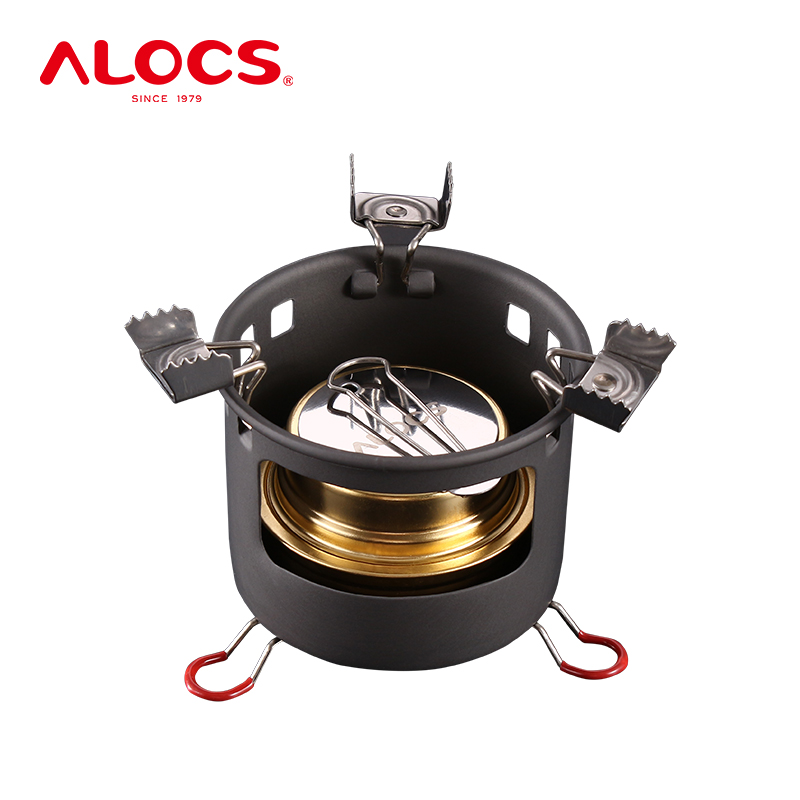 ALOCS CS-B13 компактный мини-Духовка Плита с подставкой для кемпинга горячий горшок на открытом воздухе Альпинизм пеший Туризм печи