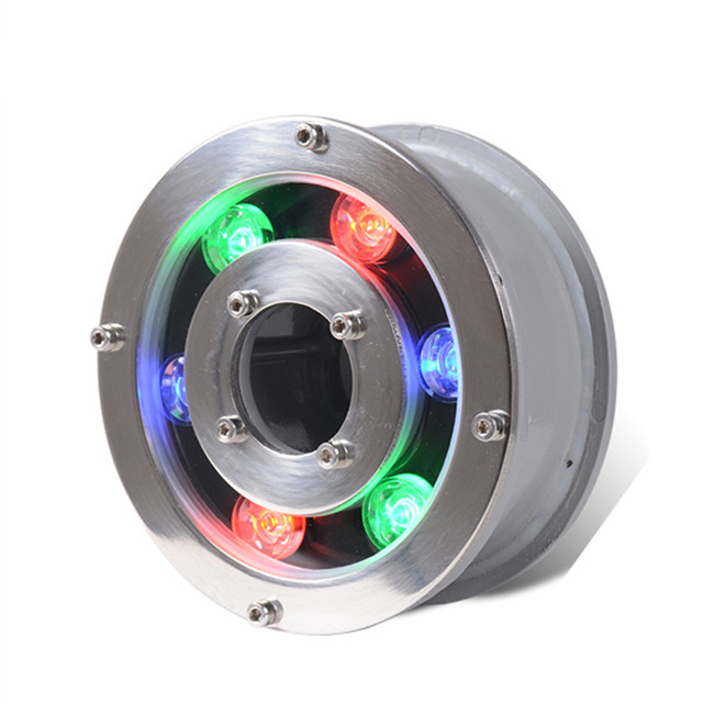 Водонепроницаемое осветительное кольцо из нержавеющей стали 304 IP68 6 Вт Dmx Plc Dmx