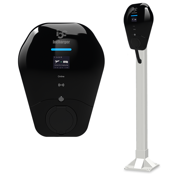 Умная напольная зарядная станция 16 А Тип 2 wallbox 11 кВт 4G wifi 7 кВт ev зарядная станция ocpp 1.6j электрическое автомобильное зарядное устройство