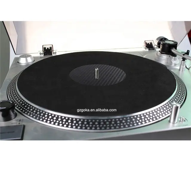 Extremely Upscale Carbon Fiber Vinyl Record Slipmats Turntable Player