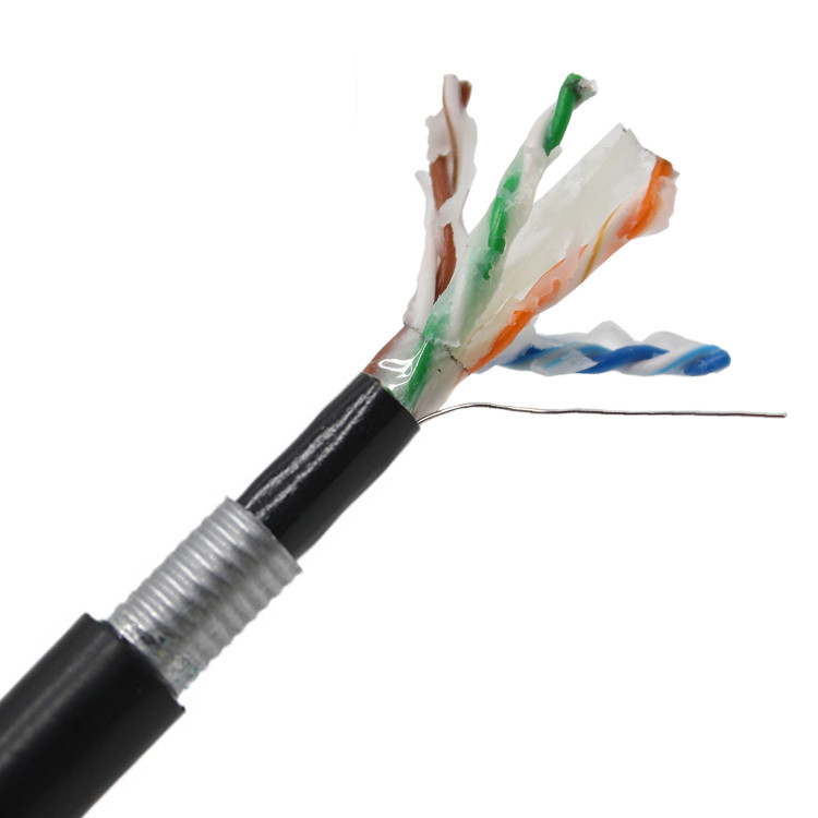 Бесплатный образец cat5e открытый кабель бронированный cat6 сети кабели 305 м 1000 футов