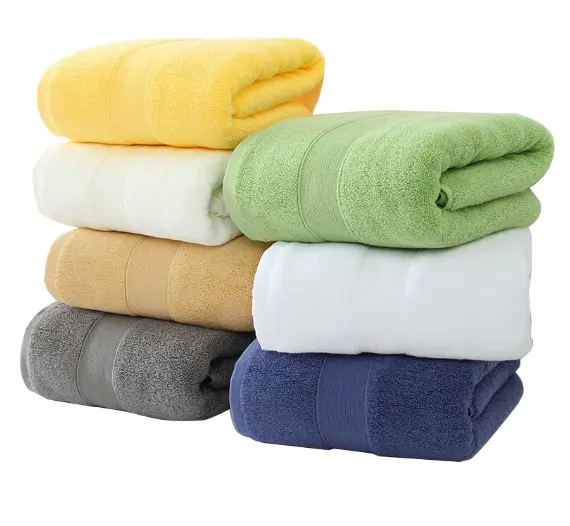 High Density Water Absorbent Custom Embroidered Logo Hotel Home Cotton Face Towel