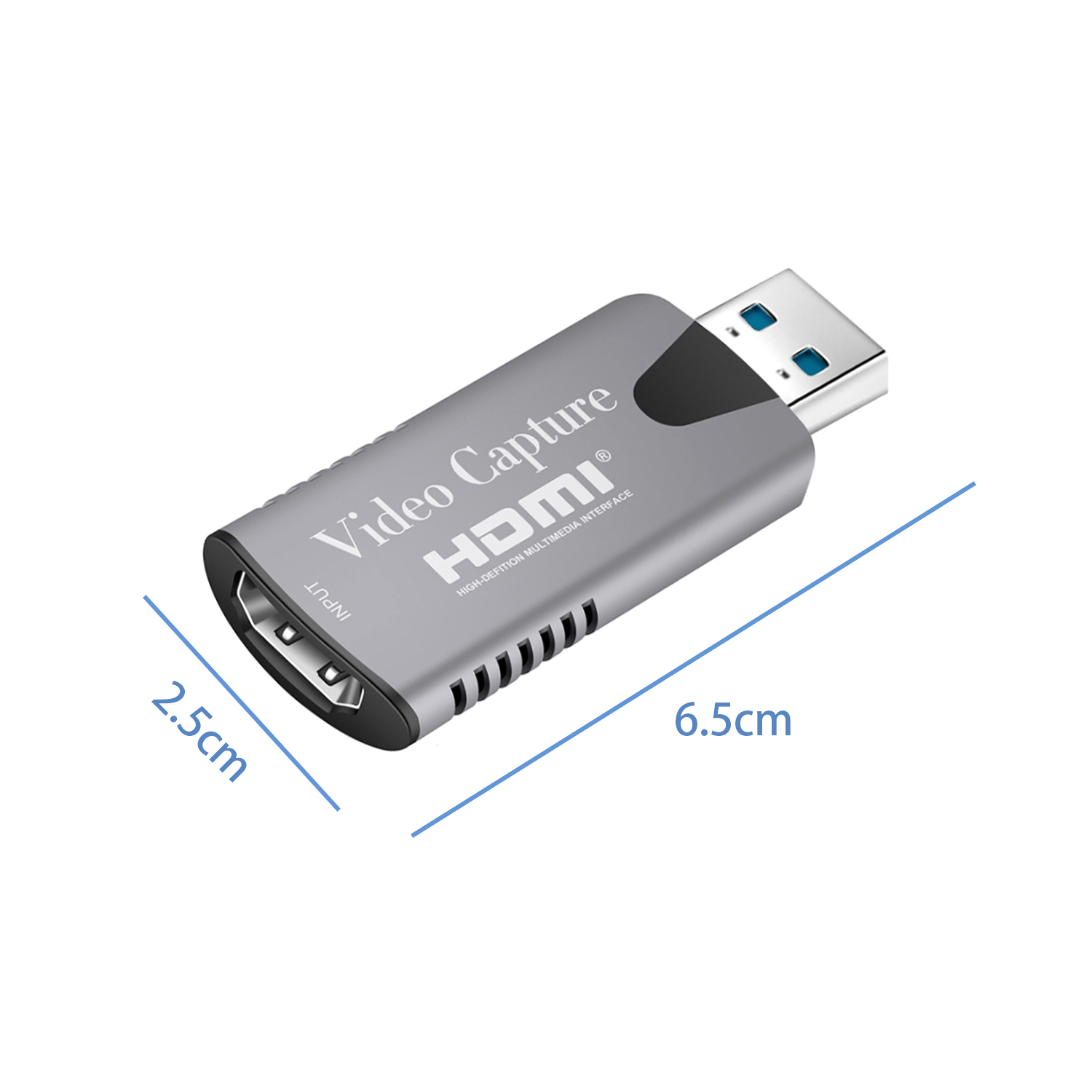 USB 2.0 Video Capture Card 1080P HD Recorder Game/Video Live Streaming
