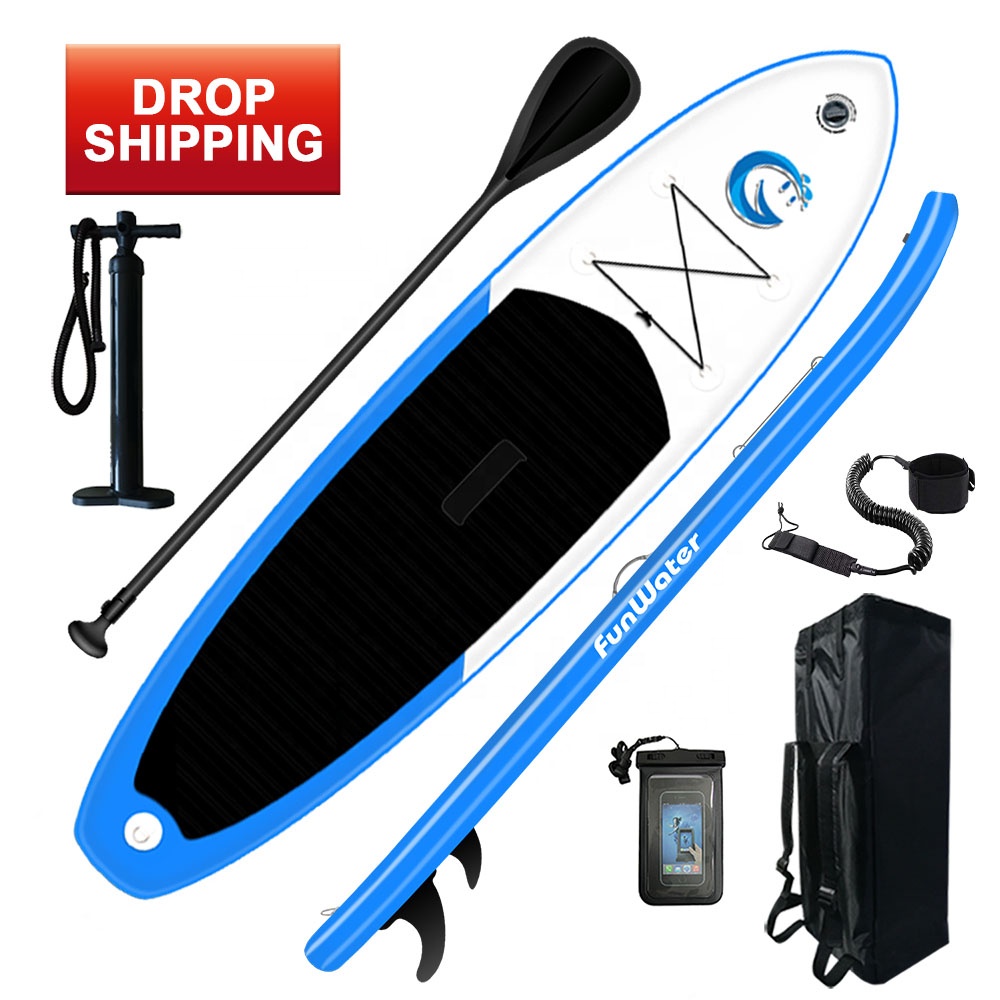 FUNWATER Drop Shipping inflatable stand up surf board fishing paddle surfboard inflatable paddleboard