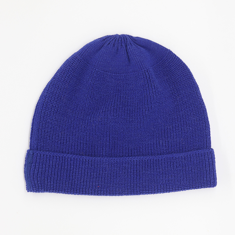 Custom Wholesale Winter Outdoor Embroidered Logo 100% Acrylic Spandex Knitting Beanie Hat