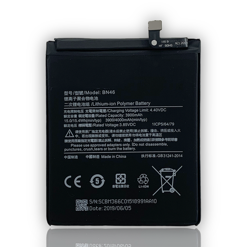 100% Original Phone Battery BN46 SHORT for Xiaomi Redmi Note 6 4000mAh High Quality Replacement Battery