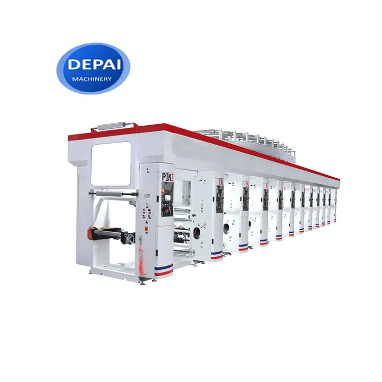 High Speed Automatic Register 4 5 6 7 8 Color Rotogravure Printing Machine For Sale