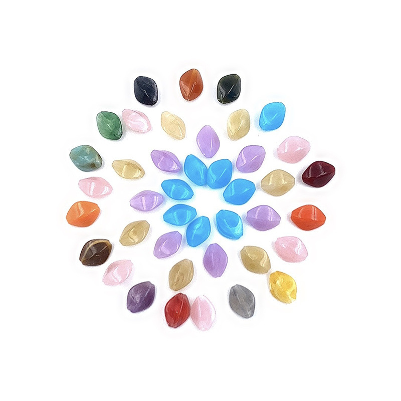 New Fashion Polished Oval Acrylic Garment Beads Jewelry for Decoration