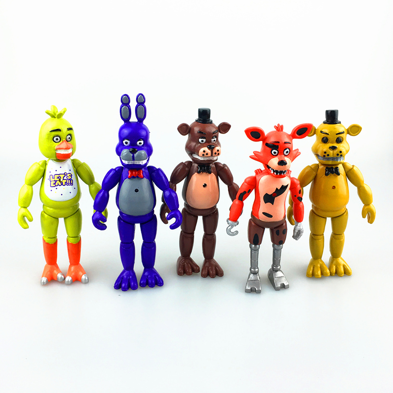 15 см; Лидер продаж; Американские размеры 5 шт. five night 6 дюймов с рисунком персонажей из игры «пять ночей в Фредди» фигурки с легкие игрушки для детей, подарок на Рождество, пластиковые игрушечные фигурки для он-лайн строес