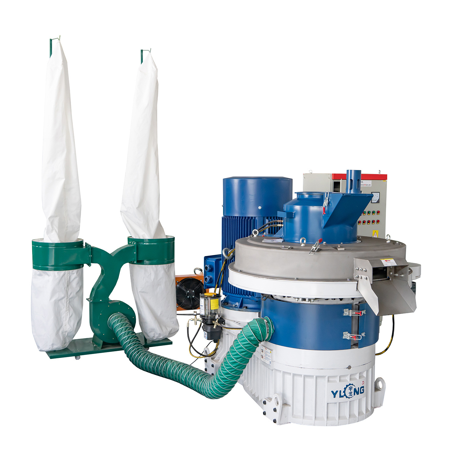 Sawdust pellet production line Grass pellet making machine Yulong pellet mill