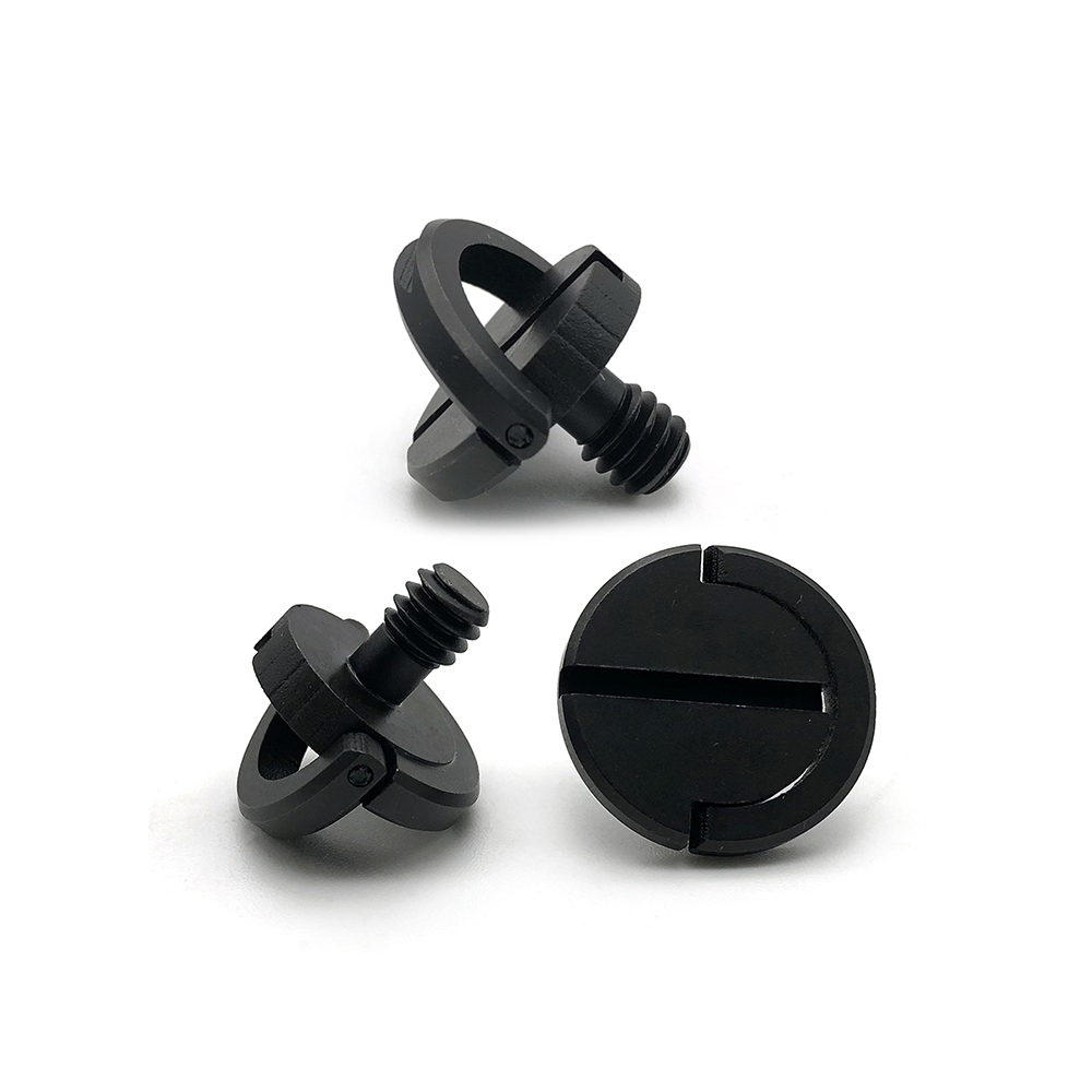 Camera Screw 1/4 Tripod Screw D Ring Slotted Quick Release Adapter Camera Mounting Screw