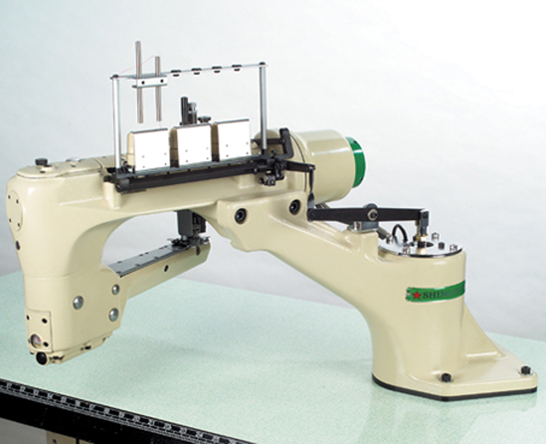 Используется в хорошем состоянии, shingray FW-740TA 4 иглы 6 нить планшетный flatseamer швейная машина