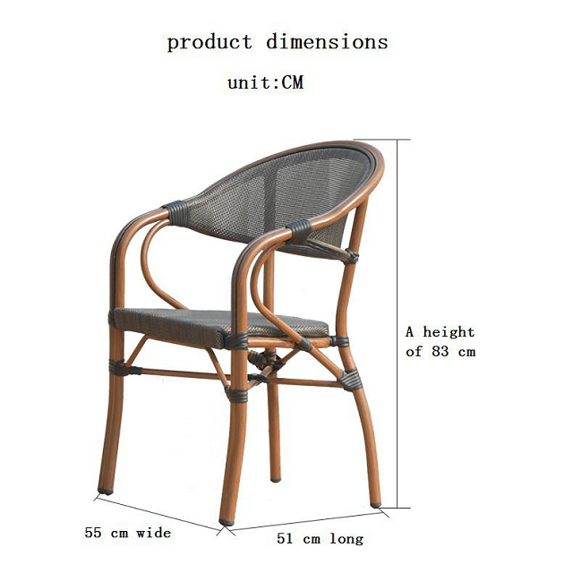 Outdoor Rattan Furniture Set Bistro Rattan / Wicker Furniture Sets Synthetic Rattan Furniture Garden Cafe Table and Chair