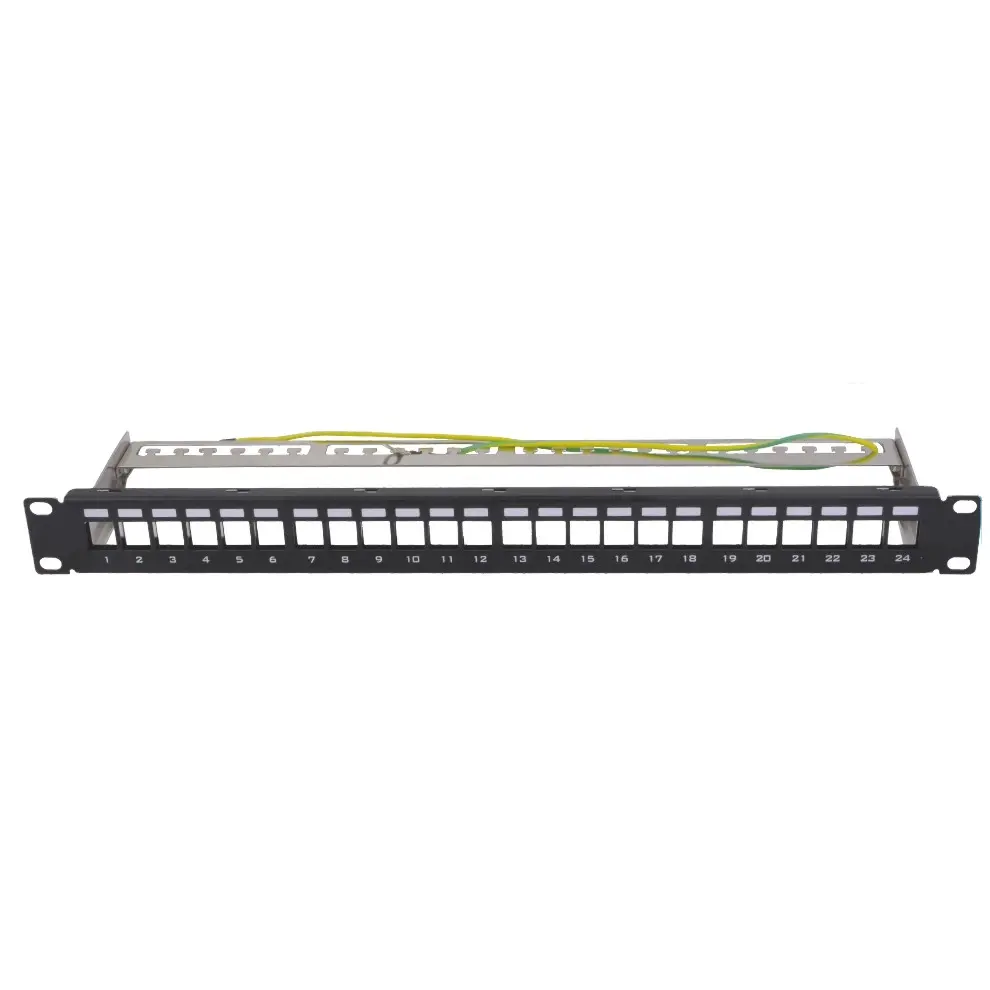 Горячая продажа 19 дюймовый 1U FTP экранированный кабель cat6a патч-панель