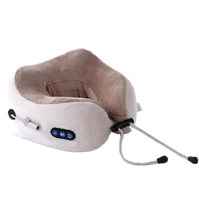 USB Charge U Shape Pulse Travel Use Neck Relax Massager Remote Control Neck Massage Pillow