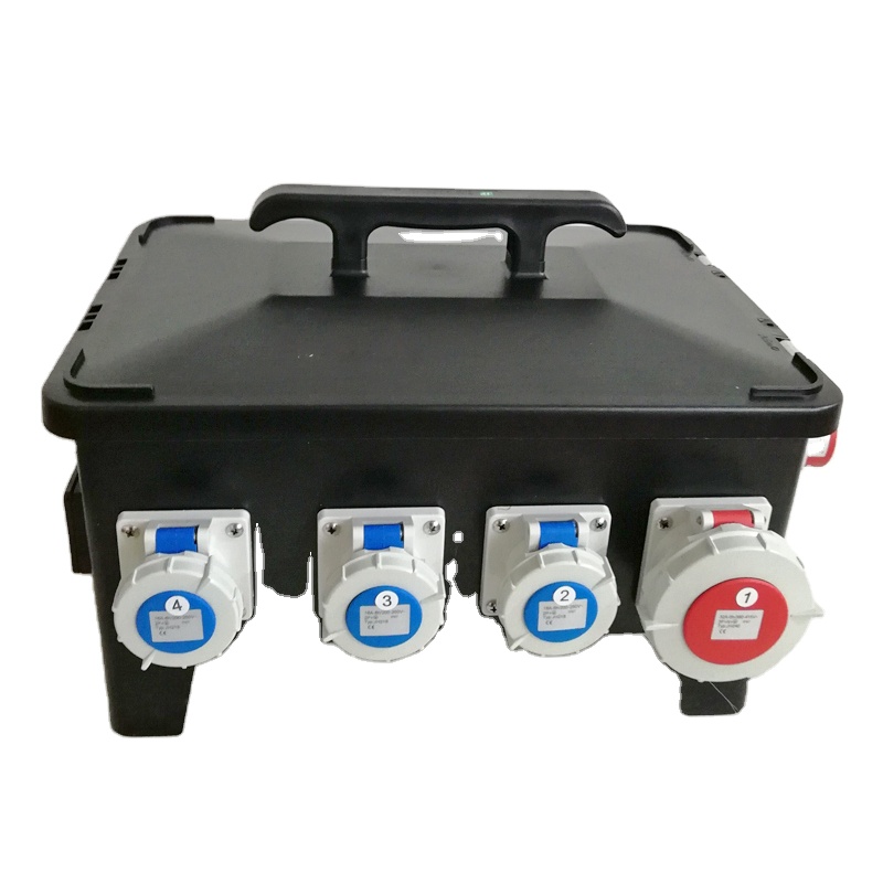 32A UK British Standard 3 phase Portable power distribution box