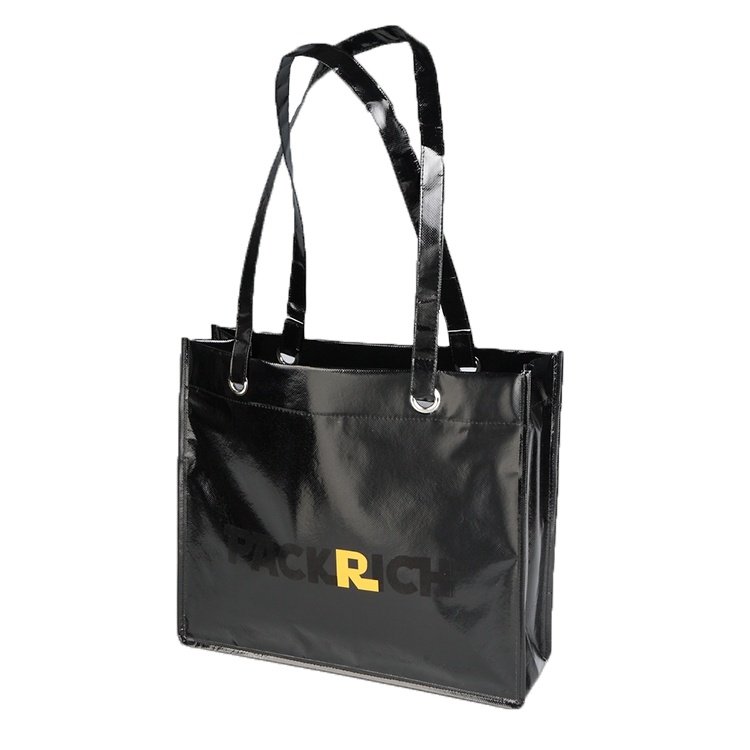 Moisure proof recyclable eco pp laminated woven plastic bag