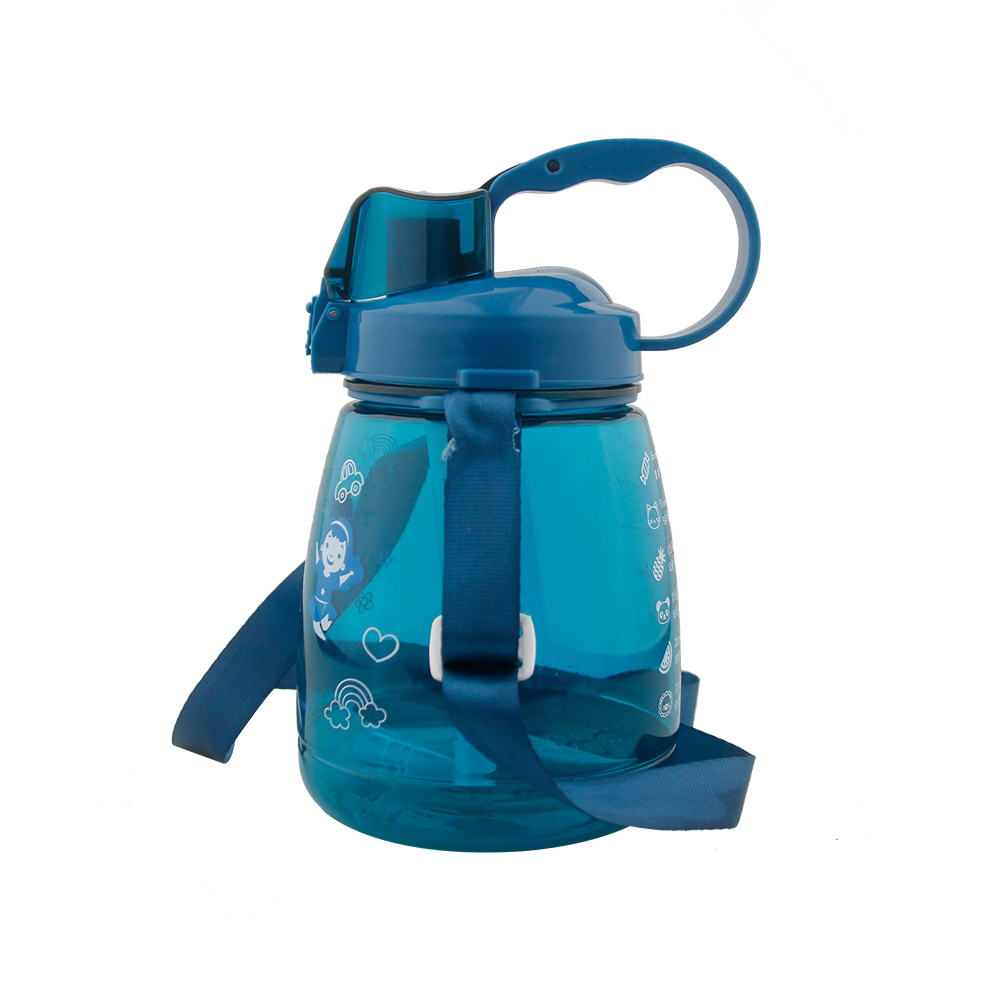 Free sample Bpa free wholesale transparent water gym jug drinking sport water bottle with flip top time marker