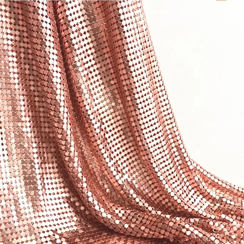 Colourful Decorative Aluminum Mesh Fabric Used For Women's Clothes