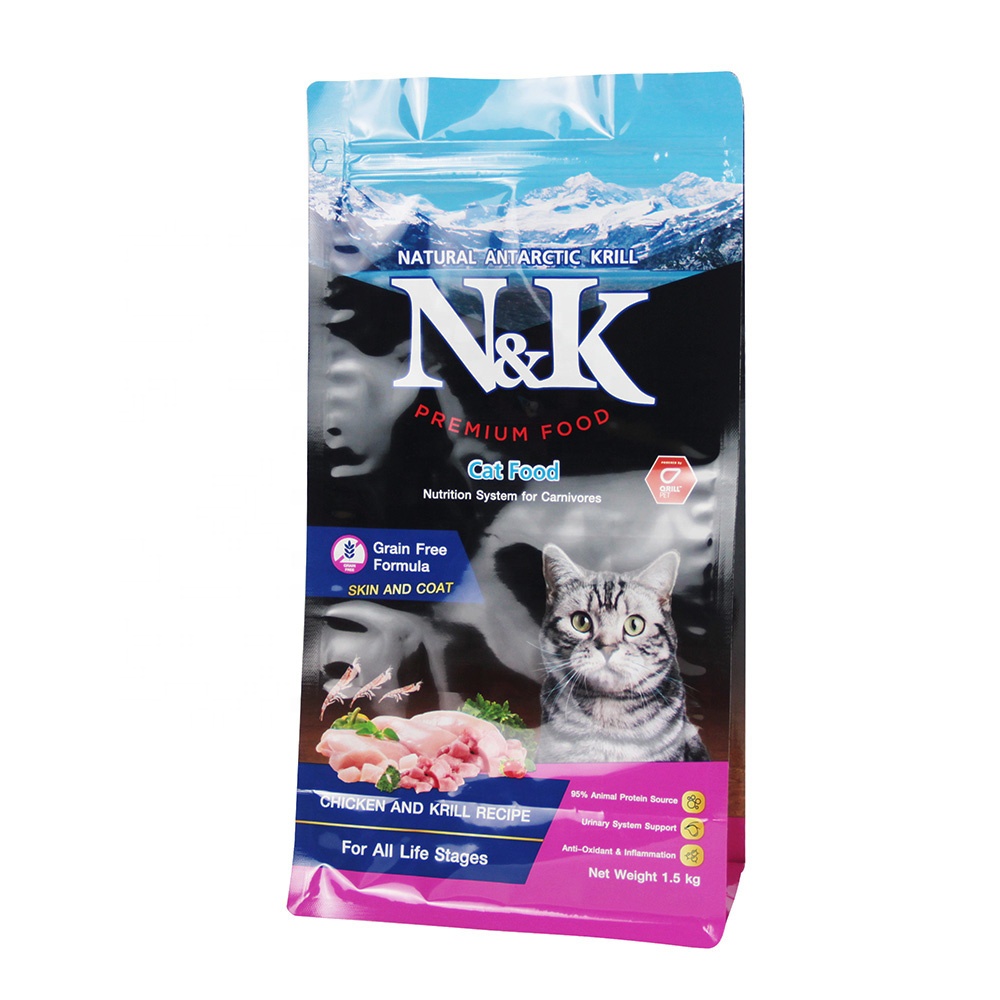 Custom printed ziplock stand up pouch mylar bags packaging dog treat chews mylar zipper pouch