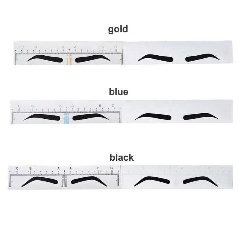 Новое поступление Прозрачный одноразовые брови линейка для бровей Microblading линейка для татуировки наклейка для перманентного макияжа измерительные инструменты