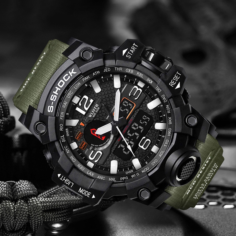 WLISTH 2021 mens digital watches waterproof luminous sports watch custom brand factory wholesale jam tangan