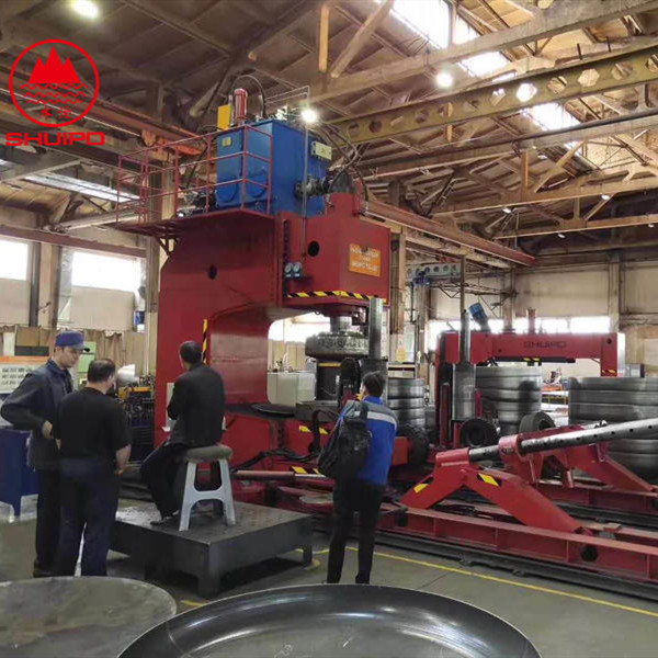 SHUIPO hydraulic presses with manipulator for tanker ends dishing