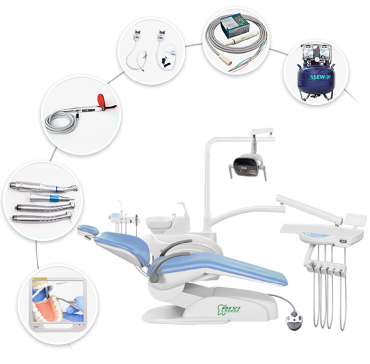 Economic Model Dental Chair Product with One Dentist Stool price of dental unit equipments