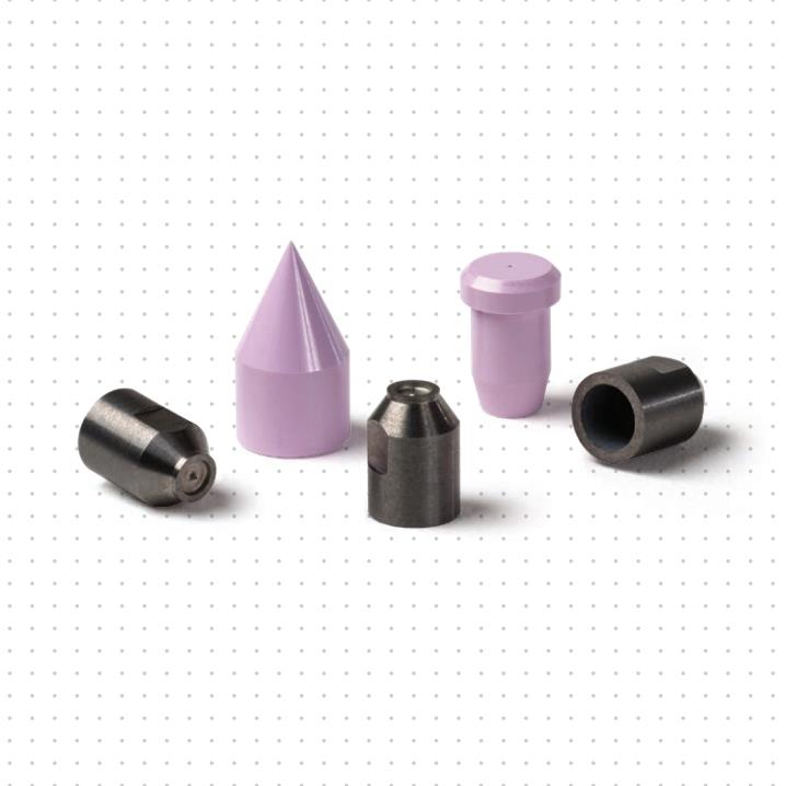 Precision Micro Dispense Zirconia Ceramic Nozzles with Tapered Core