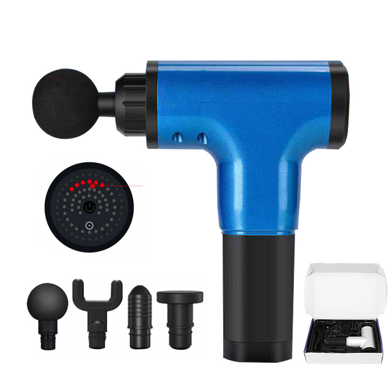 Custom best athletic cordless display electric vibration adjustable massage gun with heat