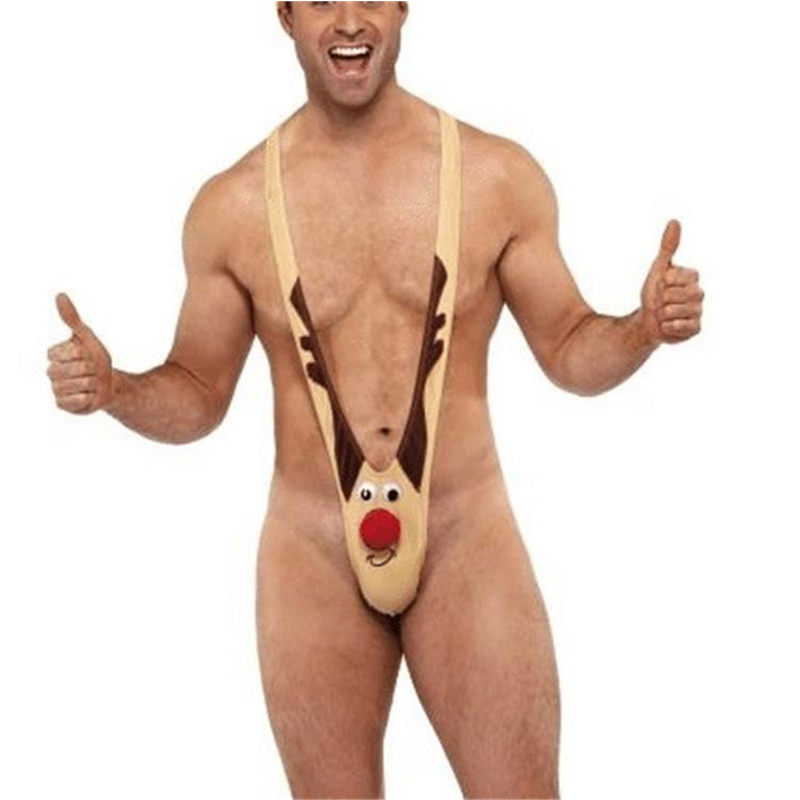 Wholesale Christmas Look Thur Underwear Bikini Sexy Underwear Gay Lingerie G String Jockstrap Mens Sexy Briefs Underwear For Men