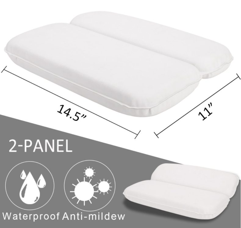 Luxurious Bath Pillow Ergonomic Bathtub Cushion Waterproof Spa Bath Tub Pillow Spa 3d Pvc Bath Neck Pillow