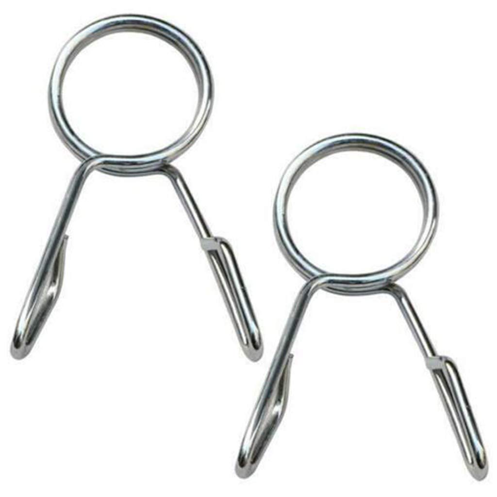 high quality steel chrome Barbell Spring weightlifting Fitness Training Quick Release Weight Bar Plate Locks collar