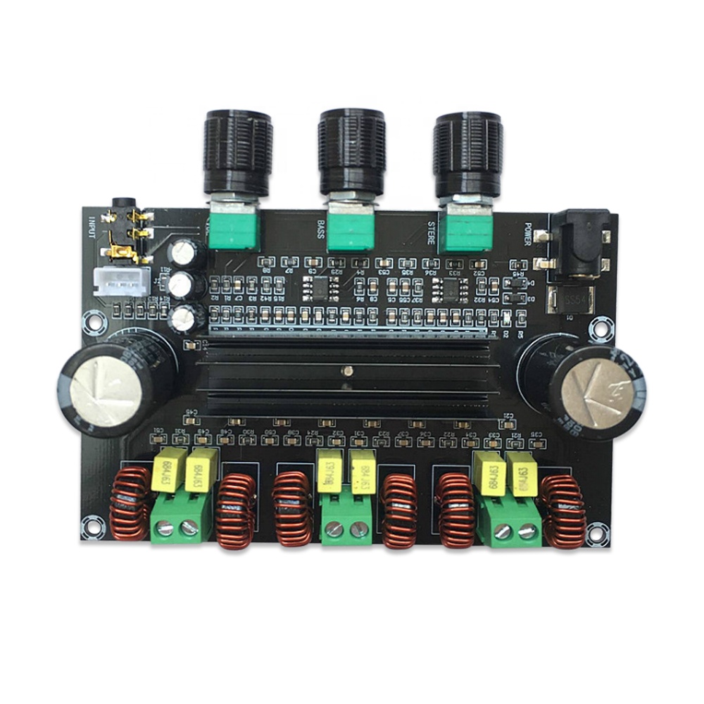 TPA3116D2 2*80 Вт + 100 Вт 2,1 канальный TPA3116 сабвуфер, цифровой модуль усилителя мощности XH-M573