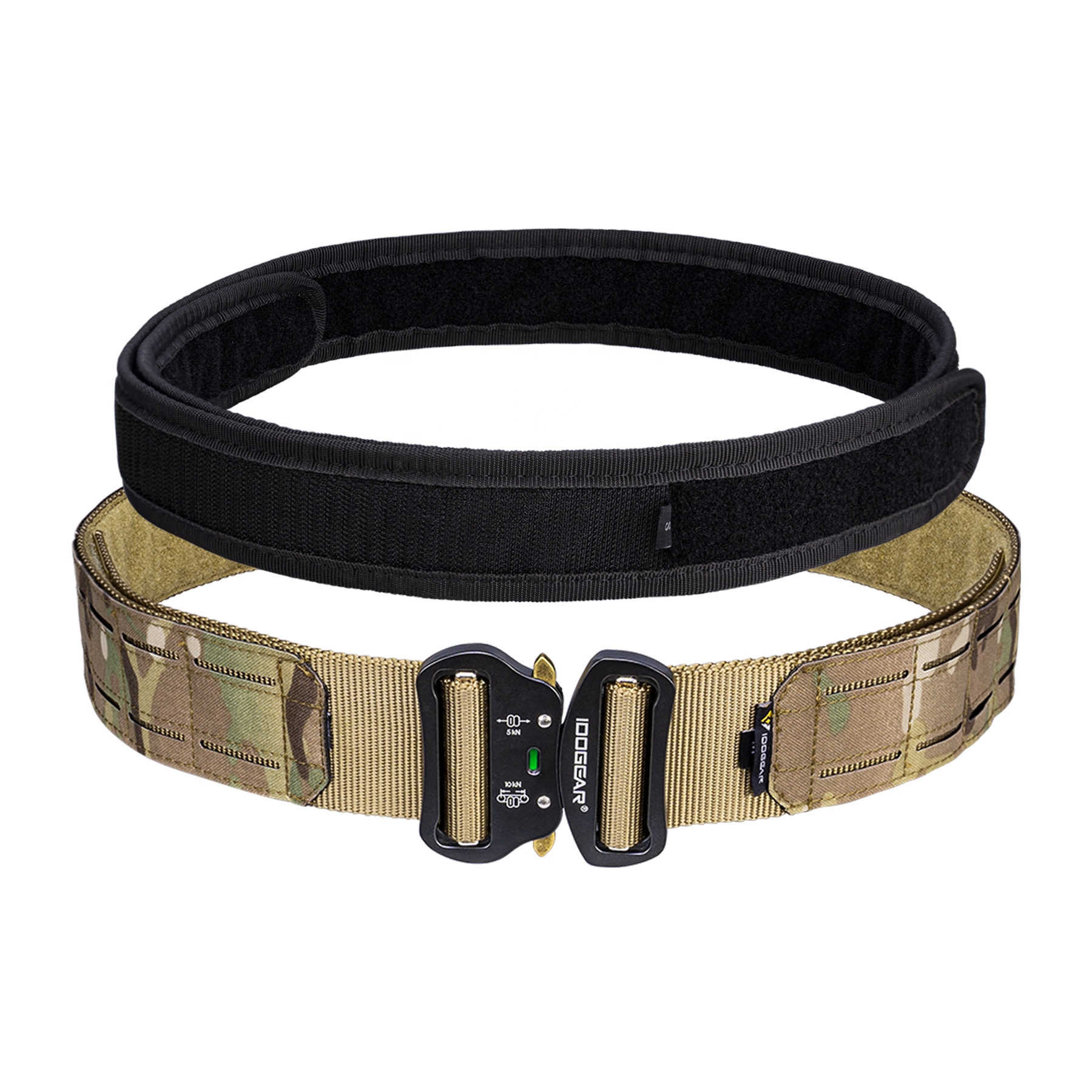 IDOGEAR 2" Fast Release Metal Buckle Laser Cutting Hunting Nylon uty Belt Tactical Belt Molle Combat Belt