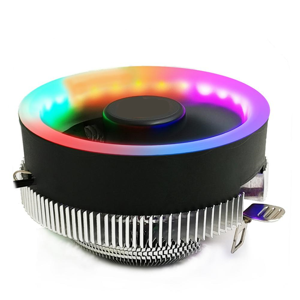 Q2 RGB 3 Pin охлаждающий вентилятор радиатора CPU кулер для 775/1366/1156/1155/1151/1150 AMD AM2/AM2 +/AM3/AM3 +/AM4